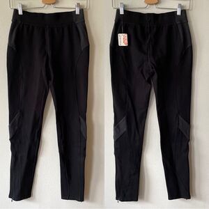 NWT Free People Movement Black Ankle Zip Ponte Leggings - Size: XS